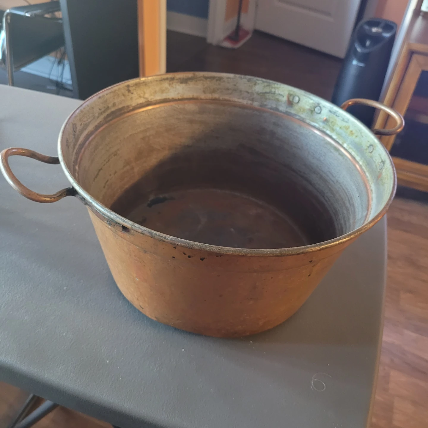 Vintage Copper Pot with Handles - photo 3