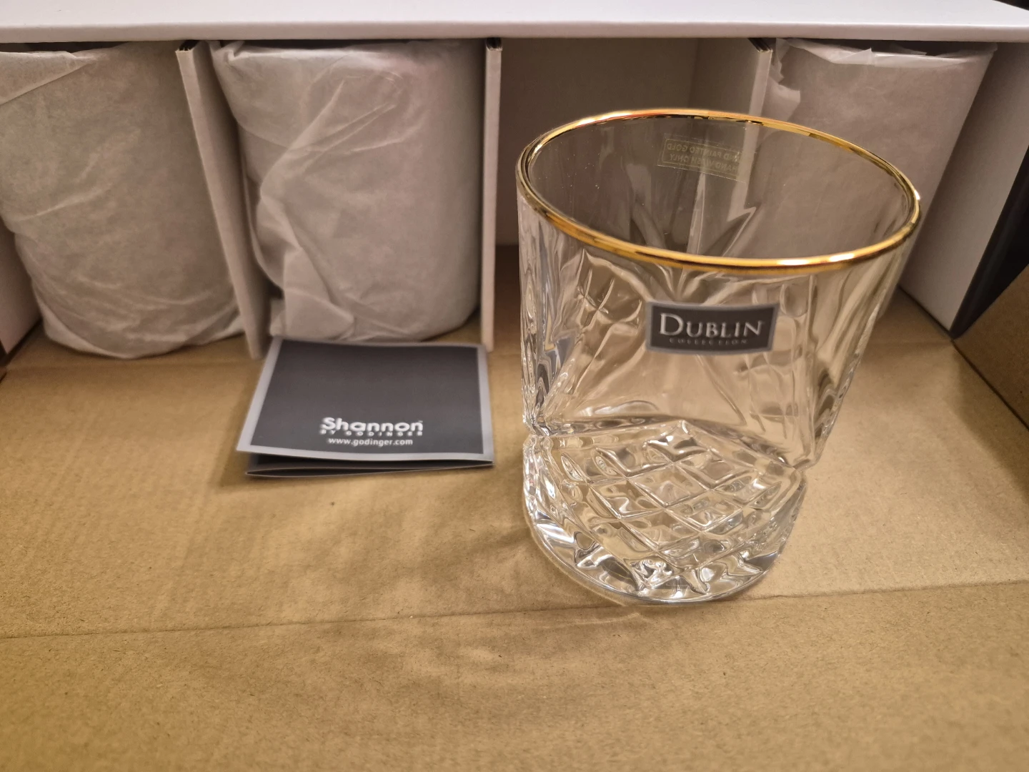 Shannon by Godinger Dublin Collection Crystal Glasses