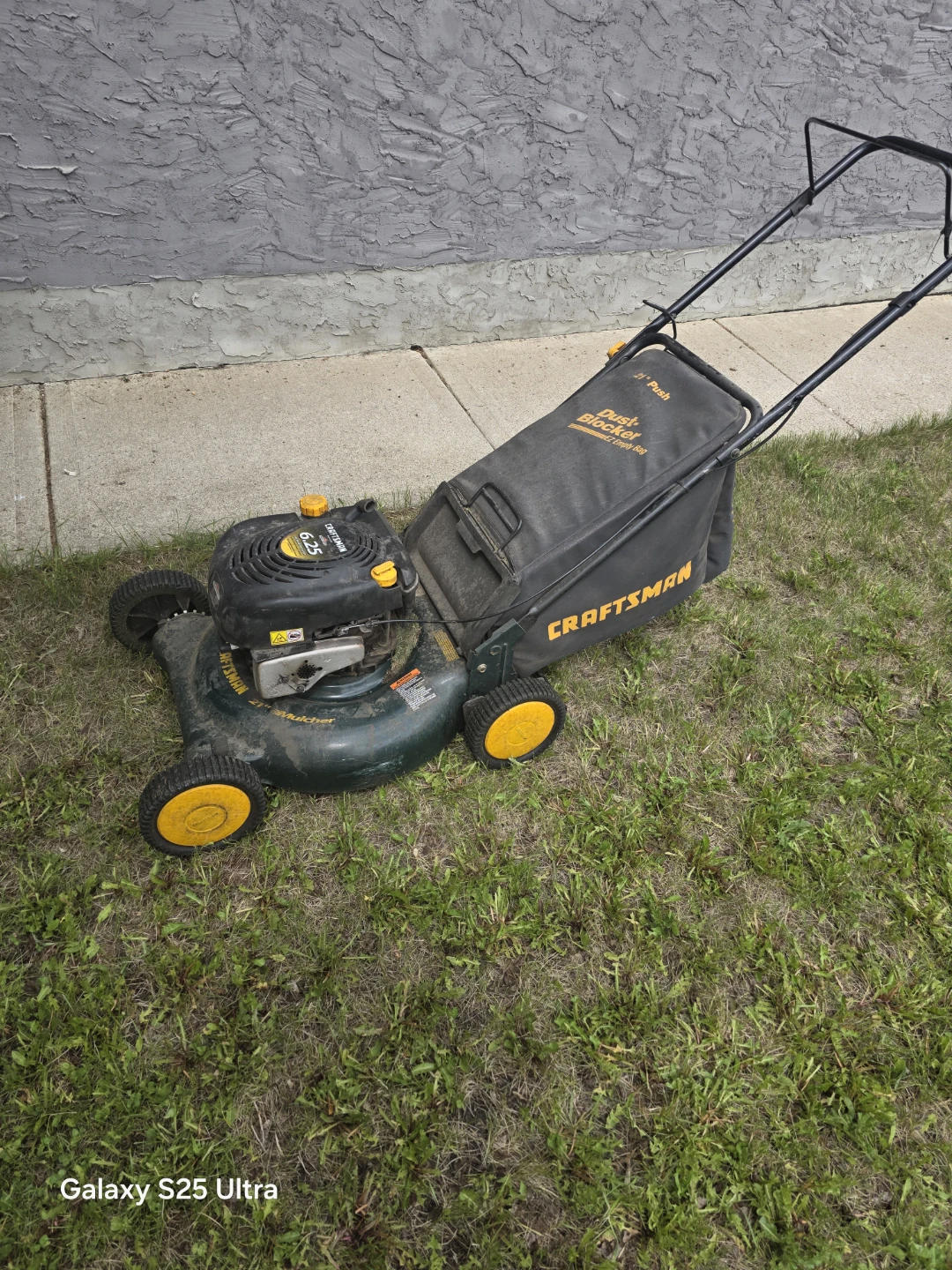 Craftsman 21"  Quiet Series Push Mower with Dust Blocker Bag