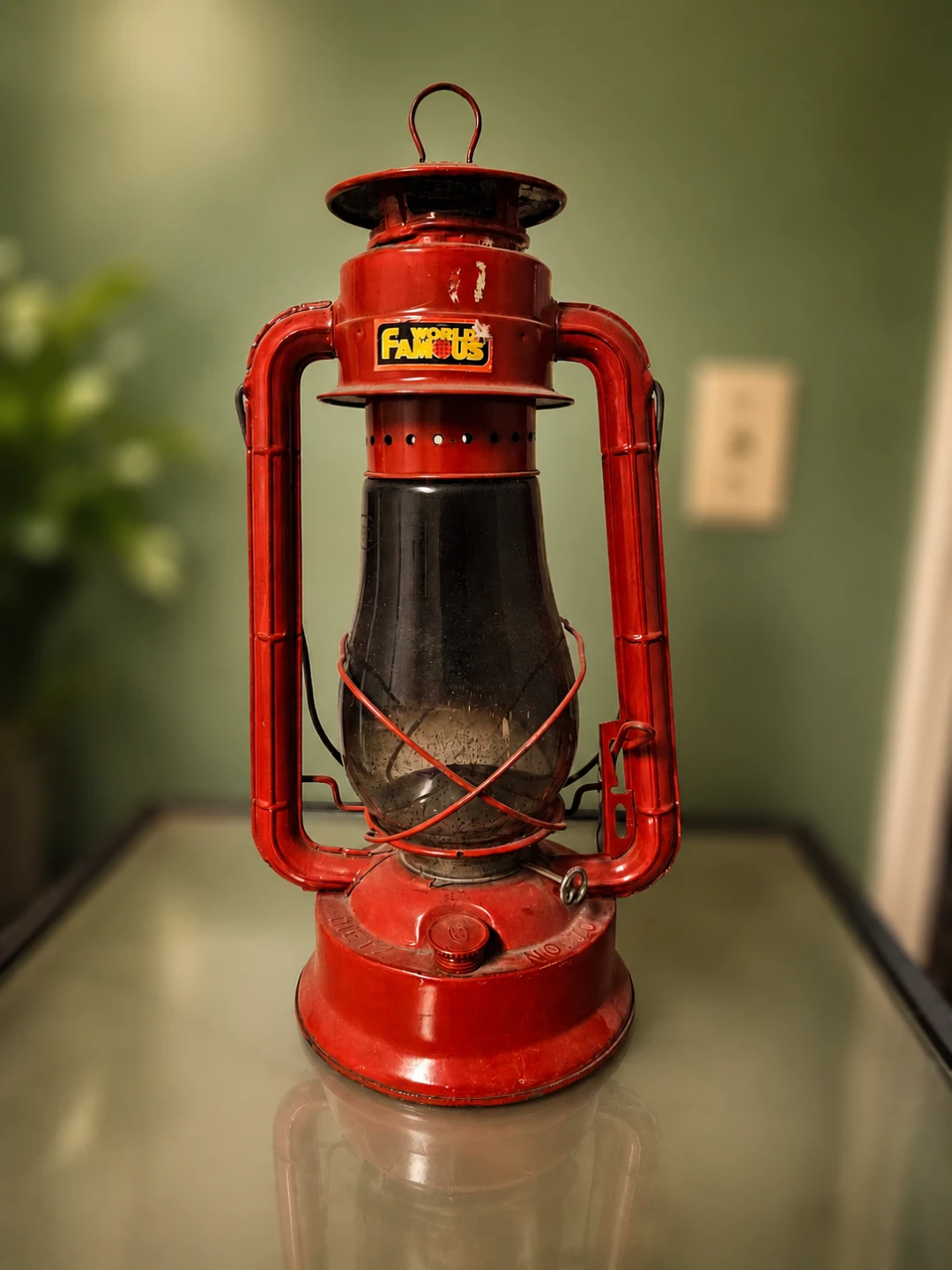 World Famous Red Kerosene Lantern