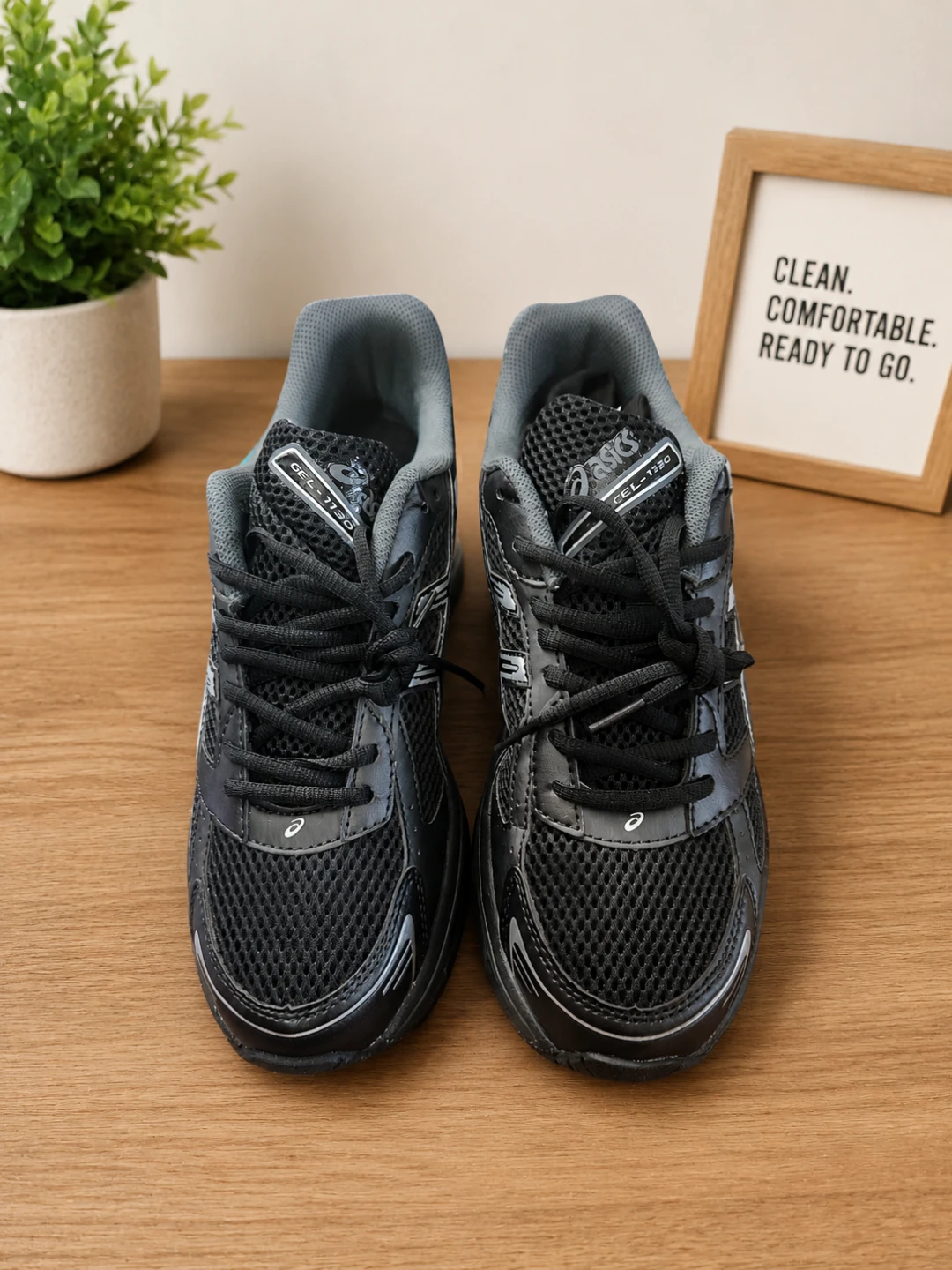 ASICS GEL-1130 Black Running Shoes US 11