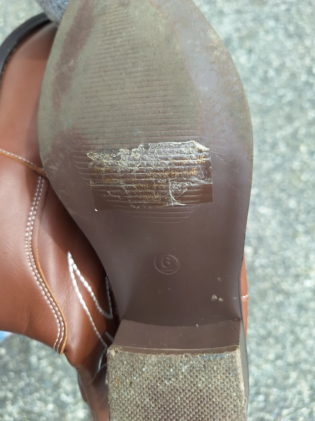 Brown Cowboy Boots Size 6 ⚽ (Kit Cat Club rescue) - photo 3