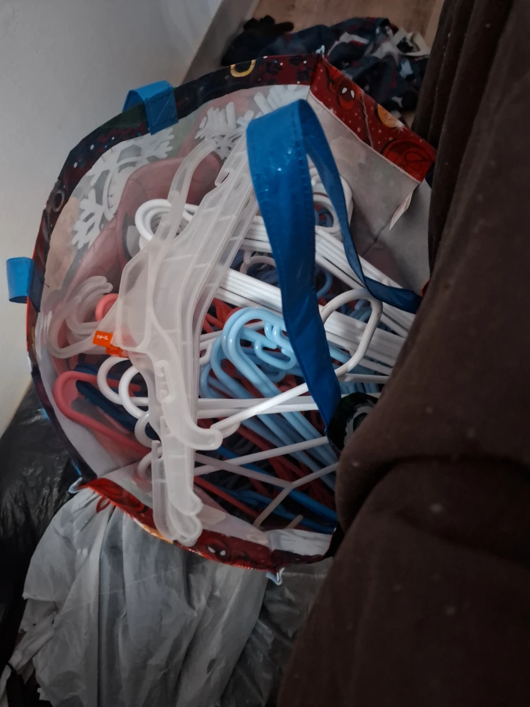 Mixed lot of plastic kids sized hangers