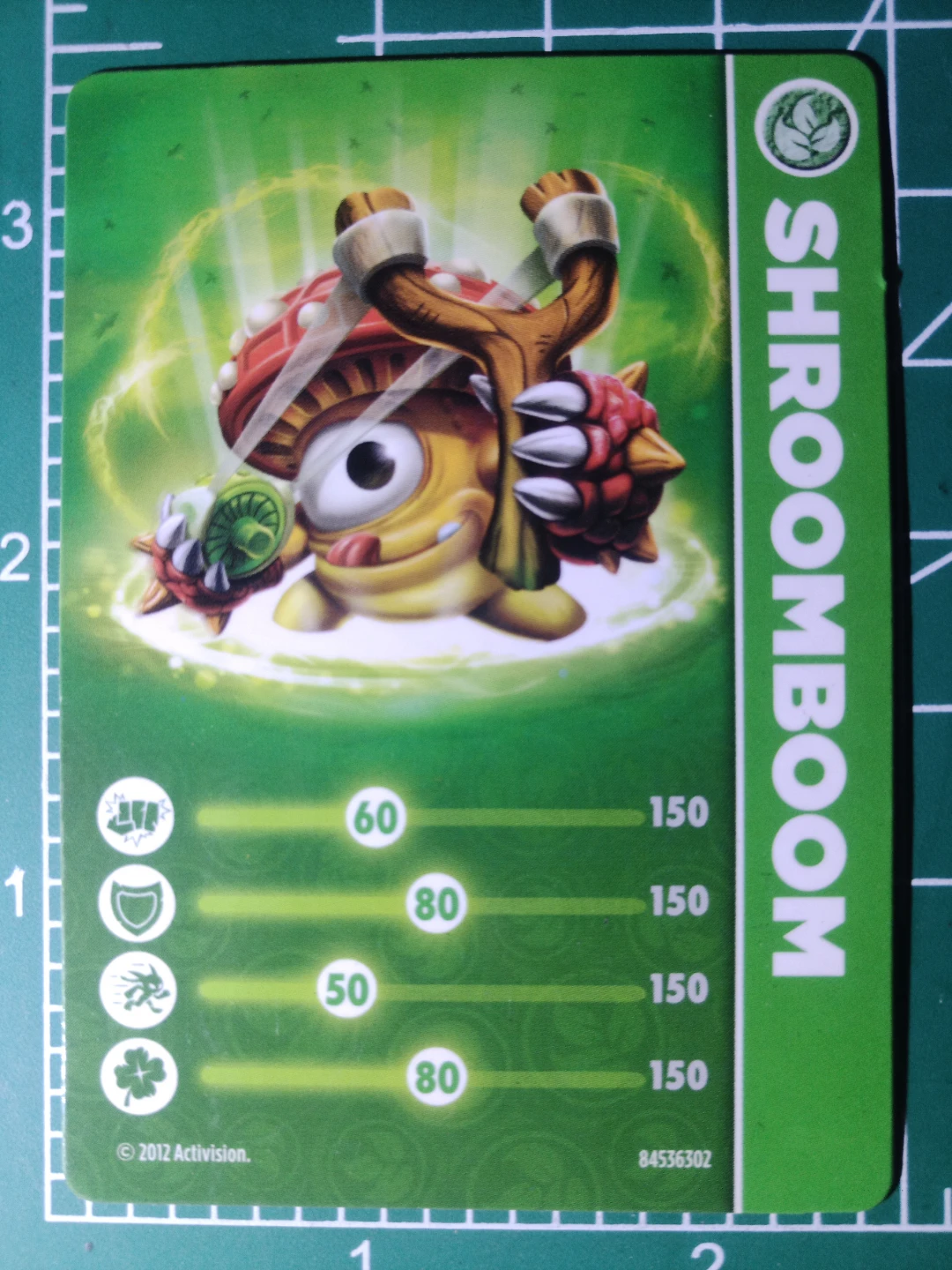 Skylanders Giants Shroomboom Card