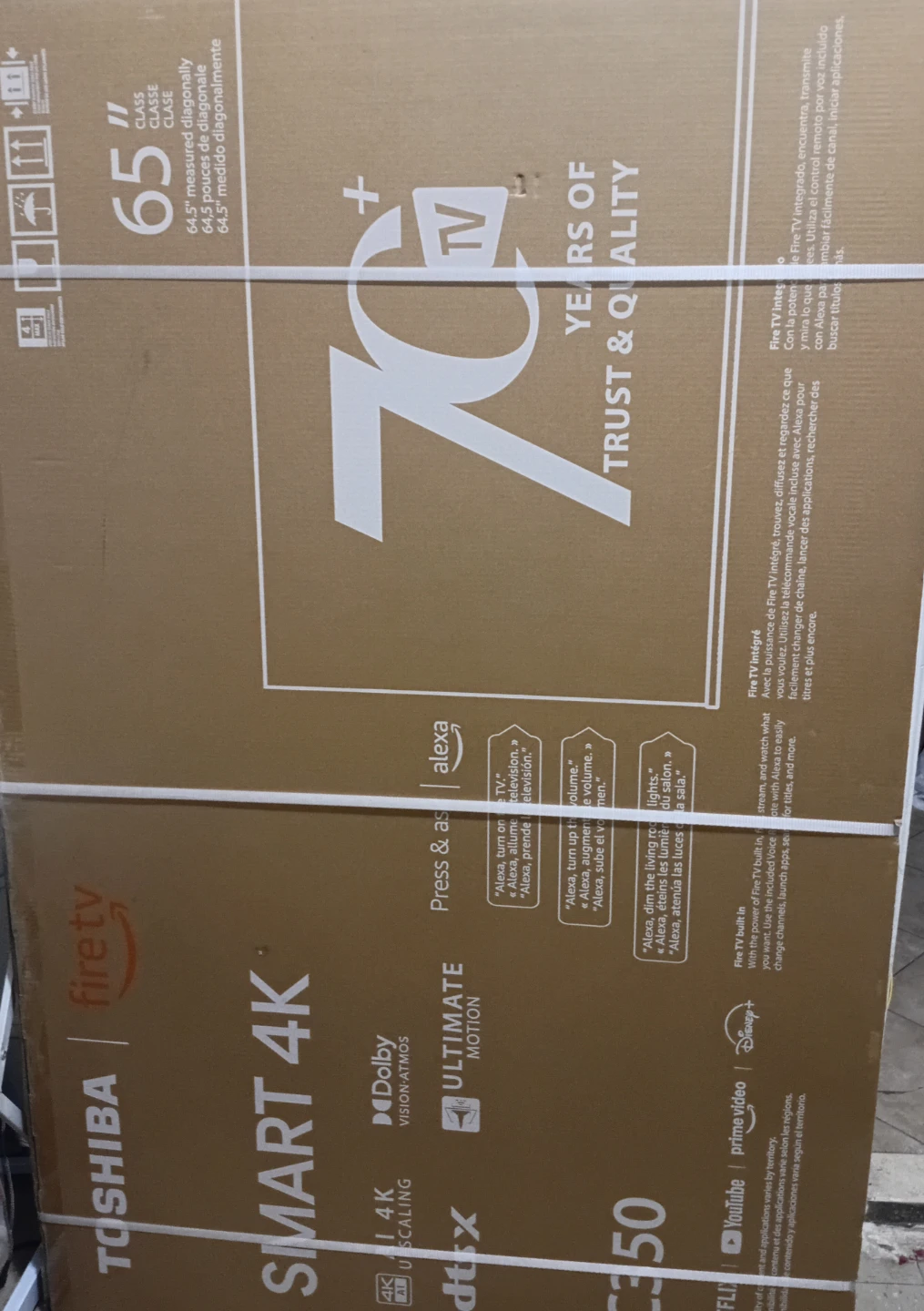 Toshiba 65" Smart 4K Fire TV C350 - photo 2