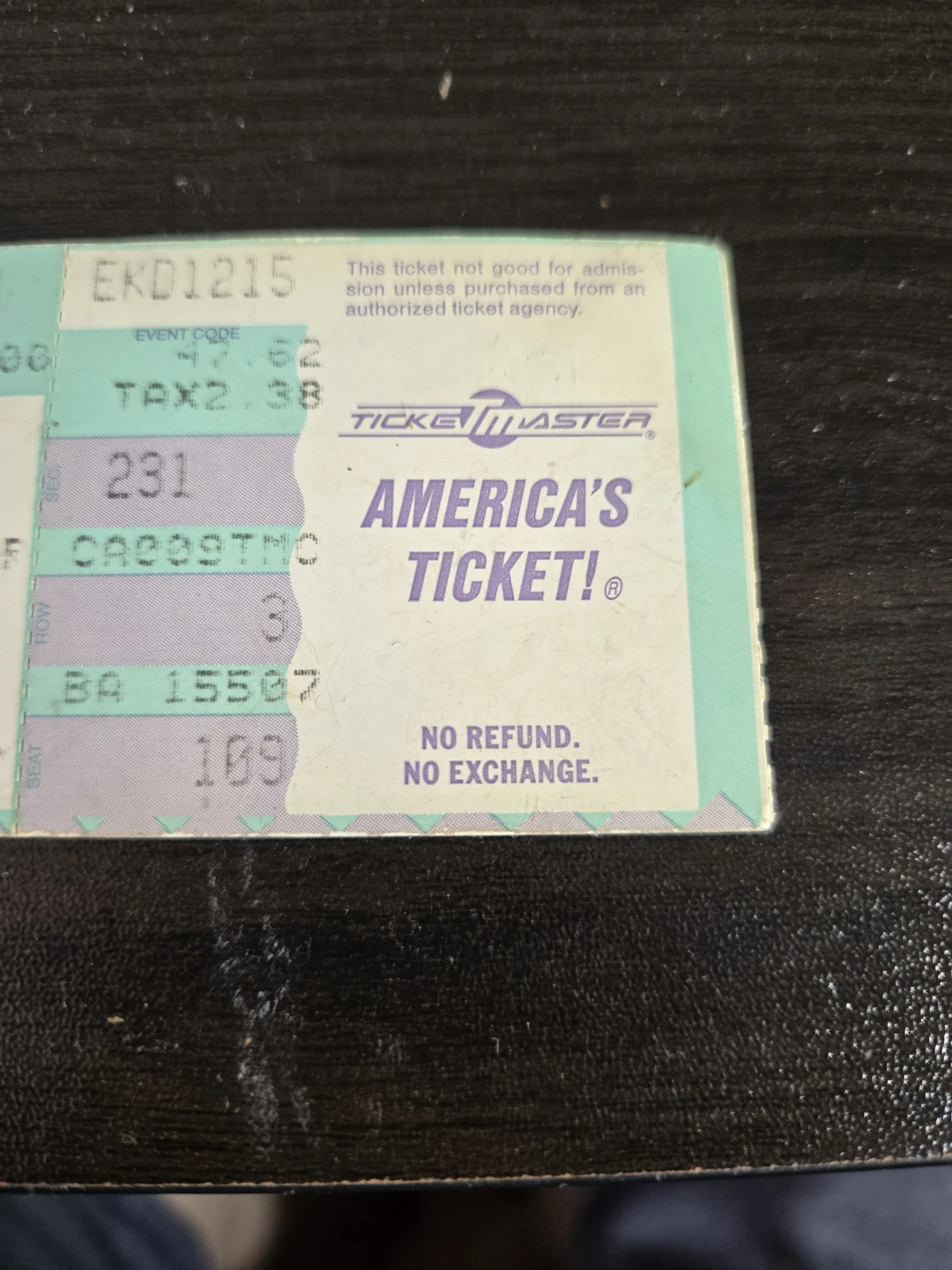 2 Rolling Stones Concert Ticket - December 15, 1994 - photo 3