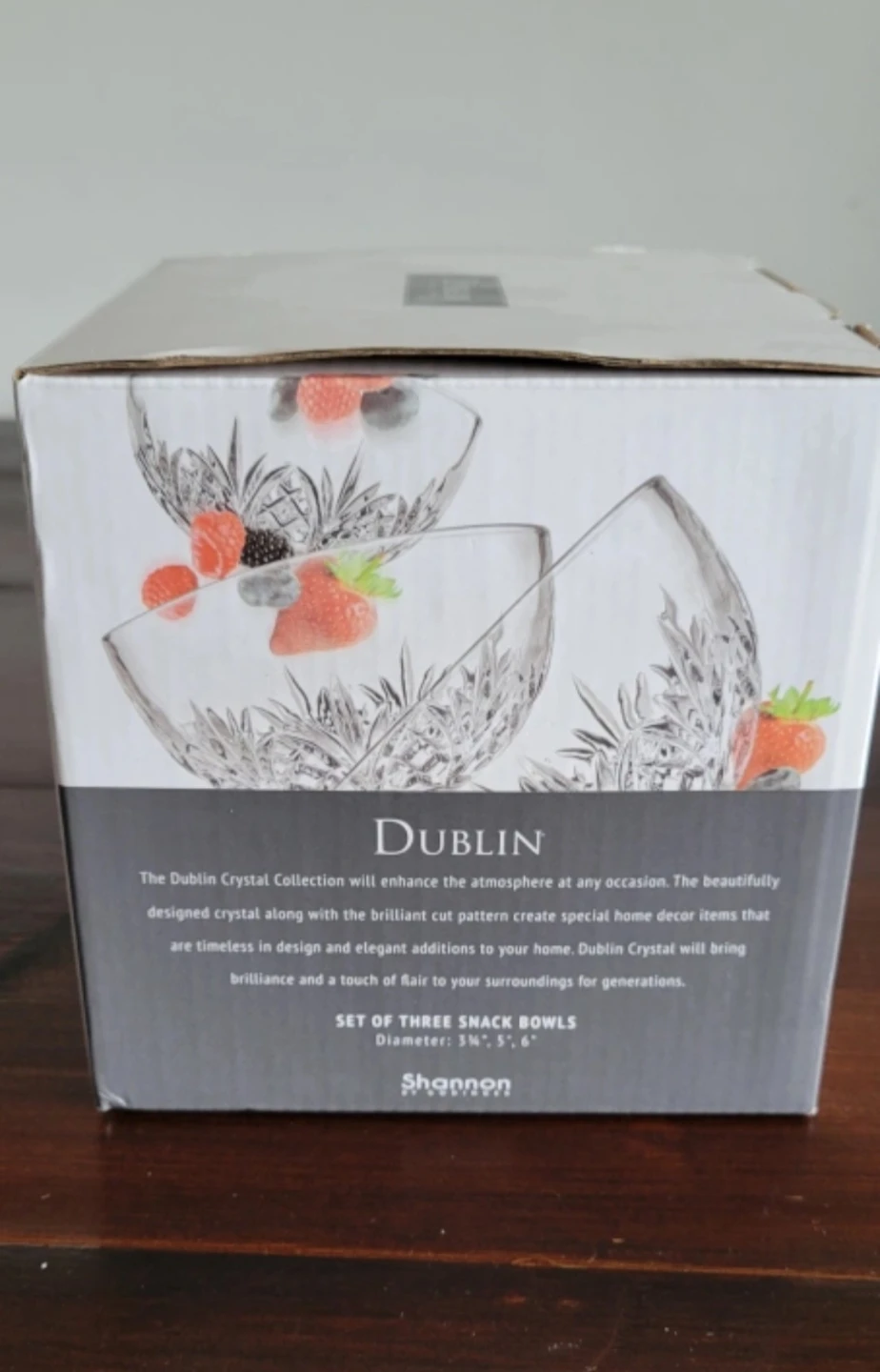 BNIB Dublin Collection Crystal Snack Bowls Set of 3 - photo 2