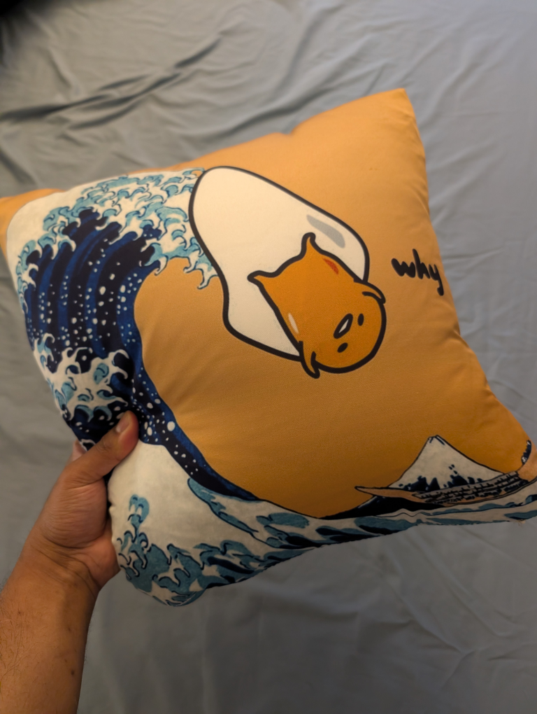 Gudetama Throw Pillow