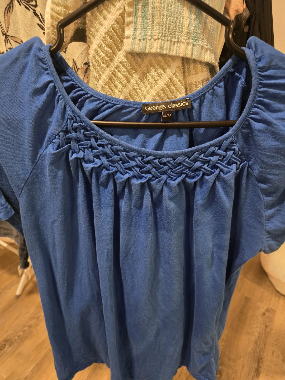 George Classics Blue Braided Neck T-Shirt - photo 2