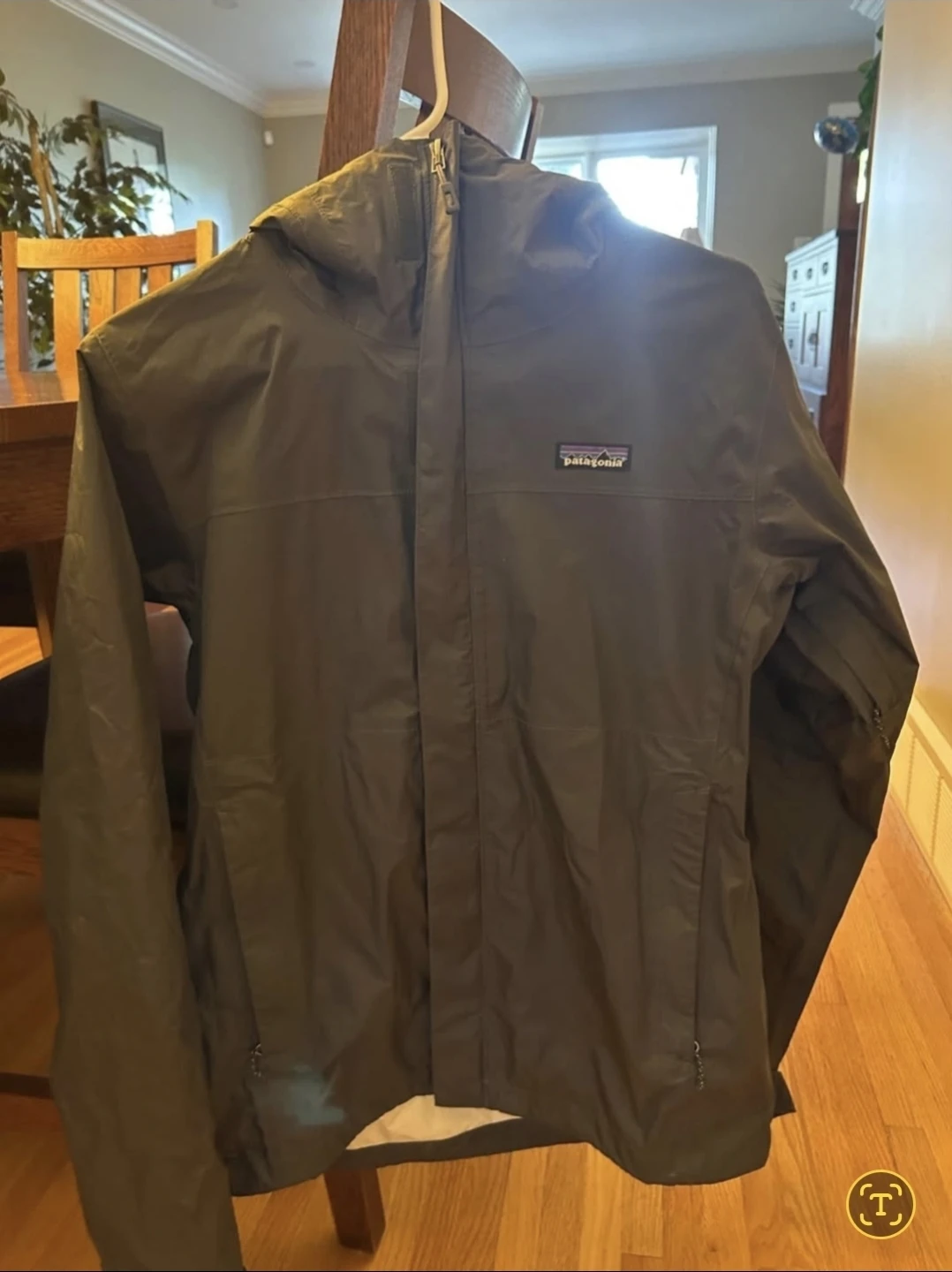 Patagonia Grey Waterproof Shell Size SM