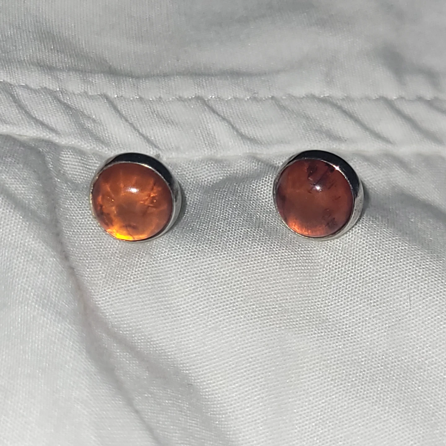 Amber Stud Earrings