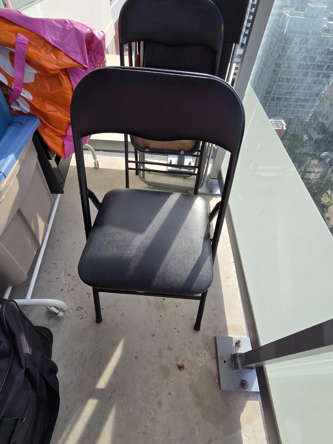 Black Folding Chair - photo 4