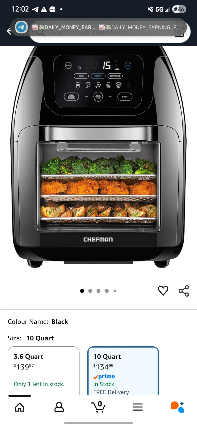 Chefman 10 Quart Air Fryer Oven - photo 4