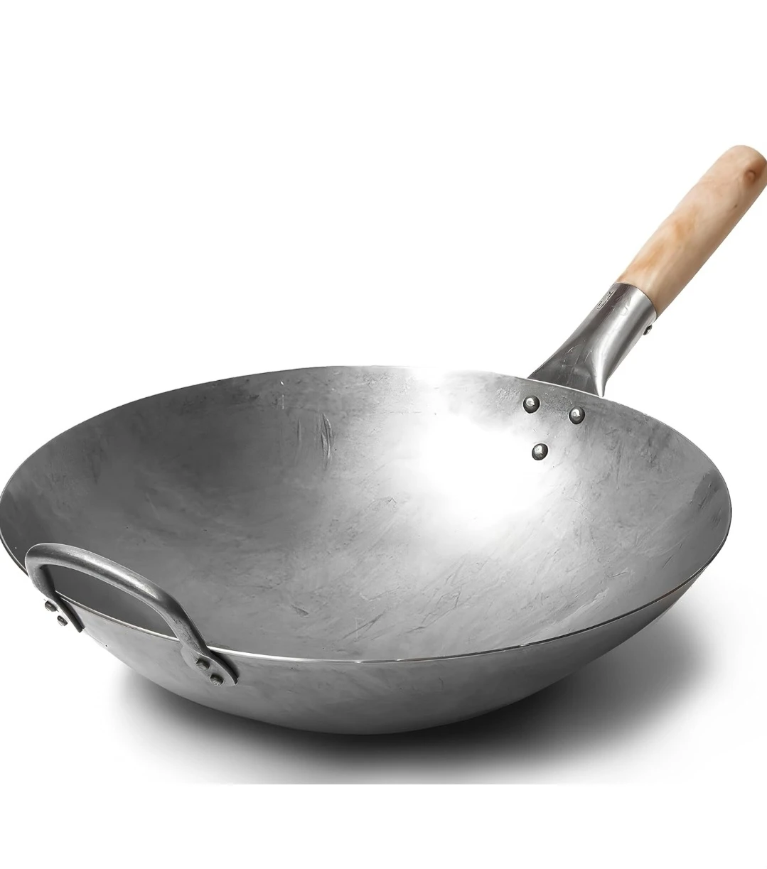 Craft Wok Hand Hammered Carbon Steel Wok - 14 inch