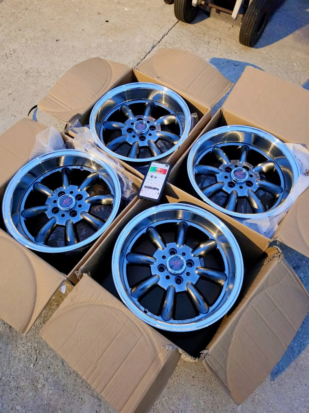 New 15 inch Competizione rims wheels 4x98 - photo 2