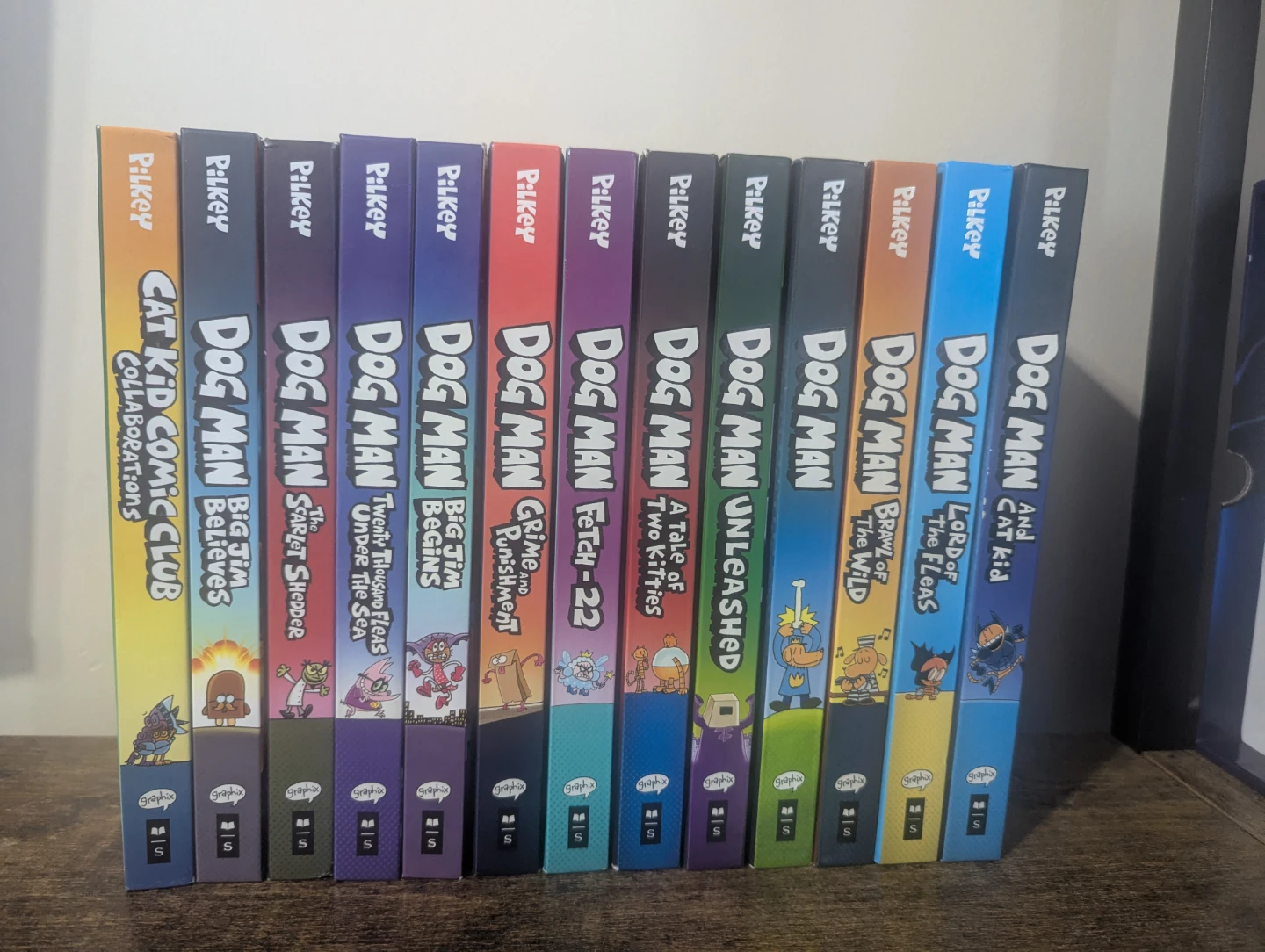 Dog Man Book Series with one Cat Kid Comic Club by Dav Pilkey