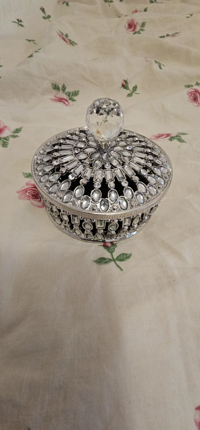 Decorative Jeweled Trinket Box