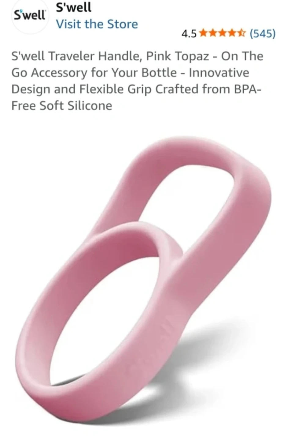 S'well Traveler Handle - Pink Topaz ⚽ - photo 2