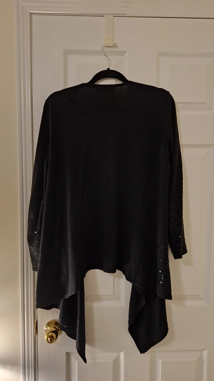 JONES STUDIO Black Cardigan with Sequins - Size M - photo 4