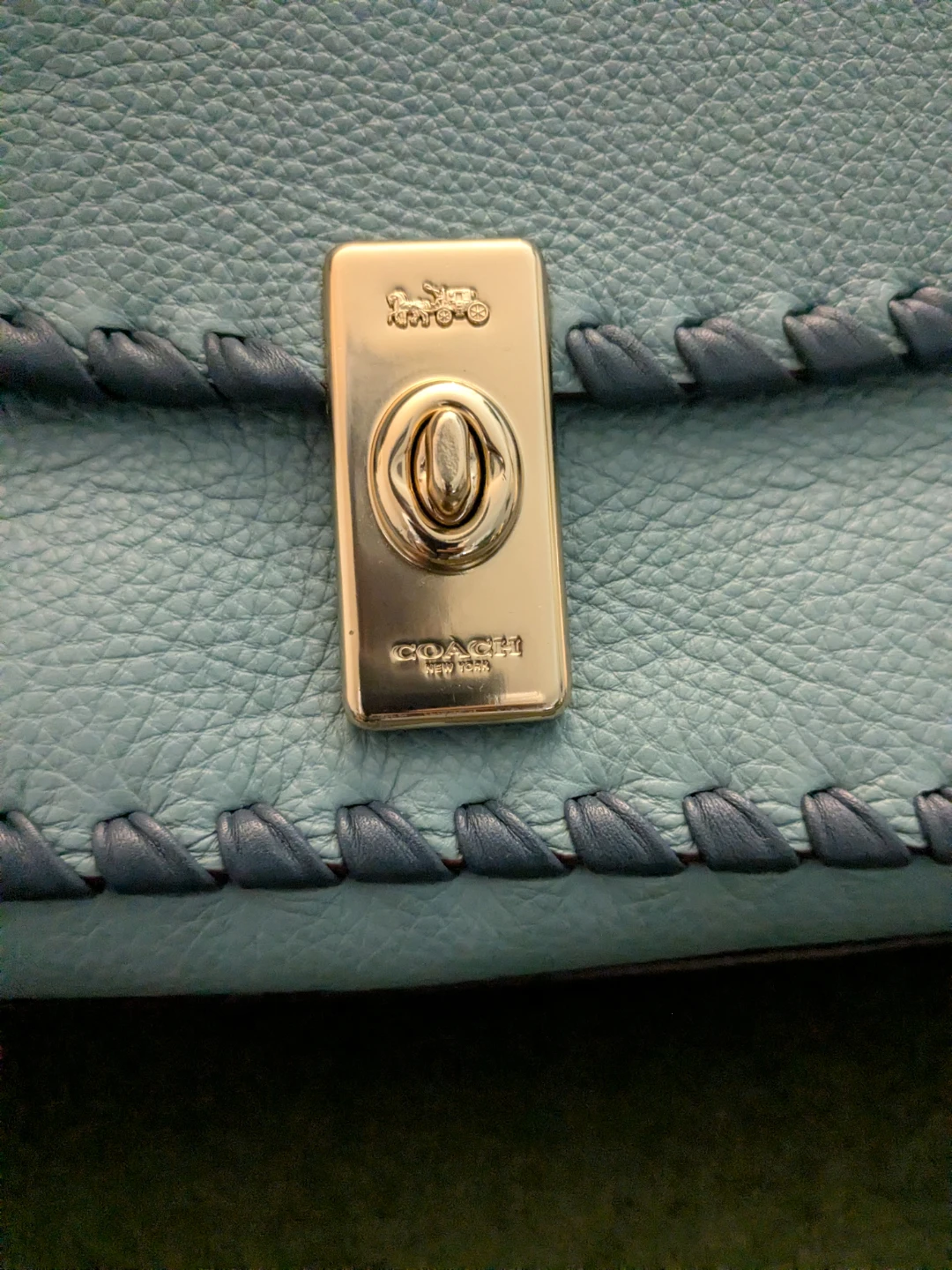 Coach Lane Shoulder Bag With Whipstitch in Marine Multi - photo 3