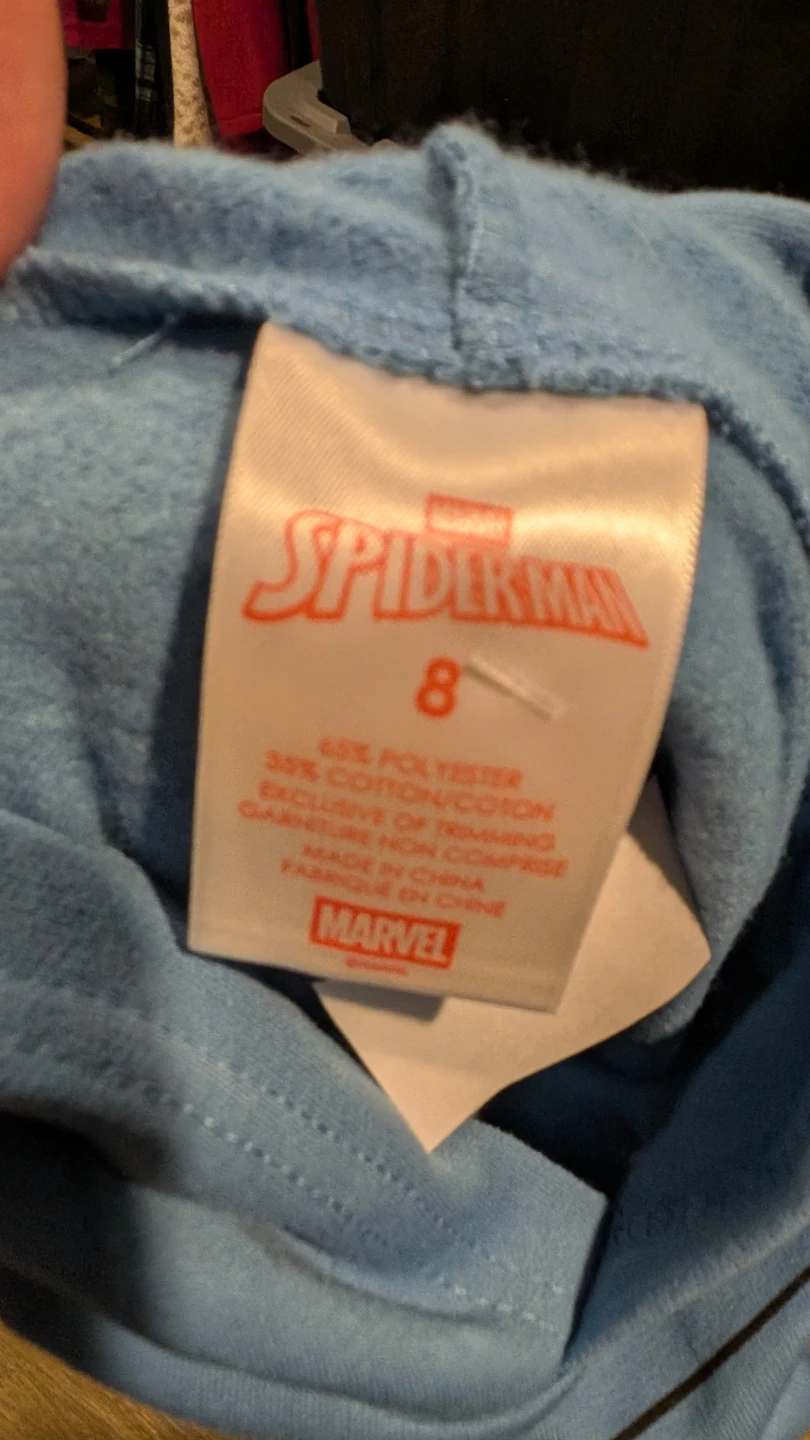Spiderman Blue Hoodie - Size 8 ⚽ - photo 4