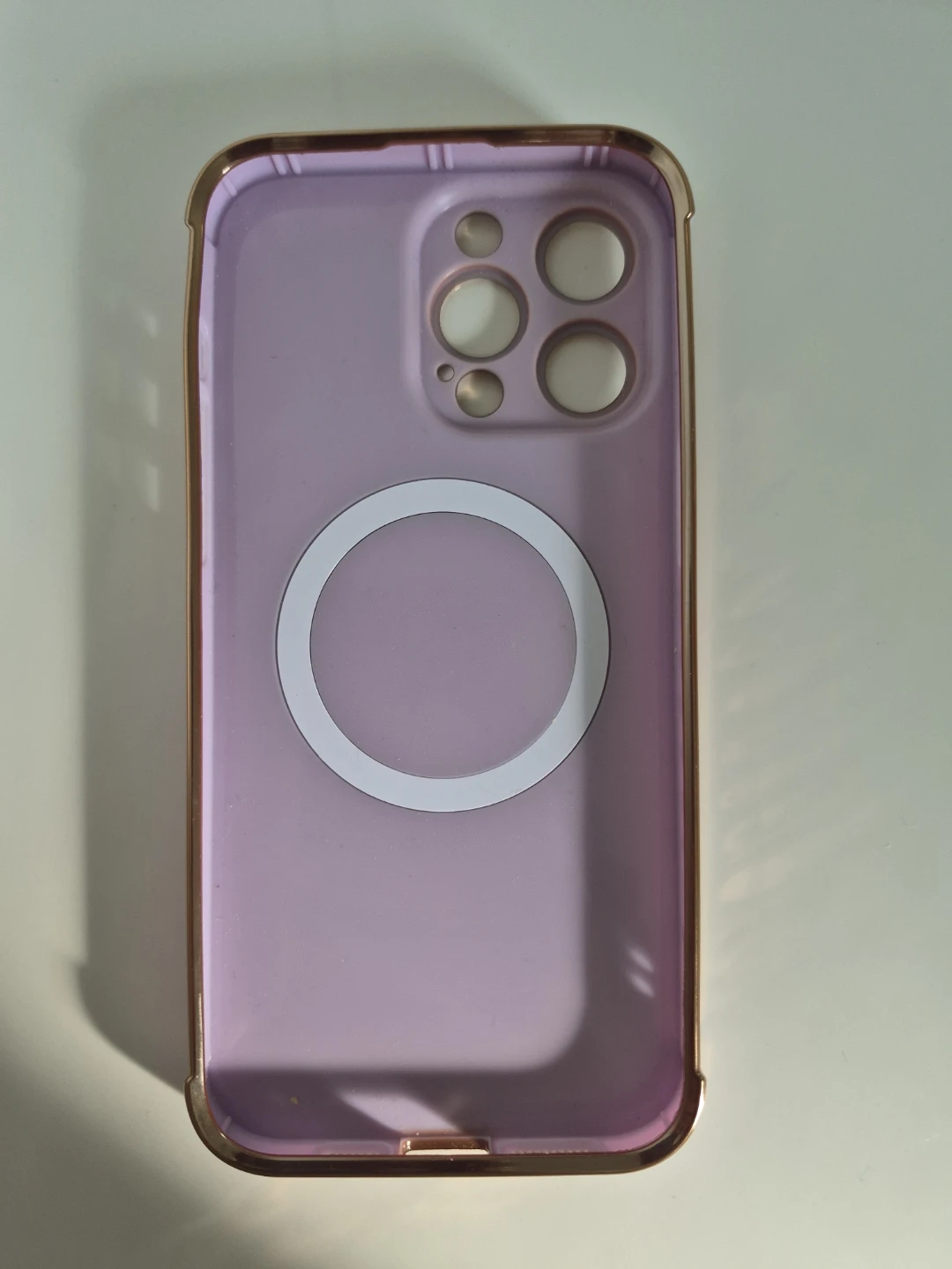Purple MagSafe Phone Case with Gold Trim - iPhone 14 pro max - photo 2