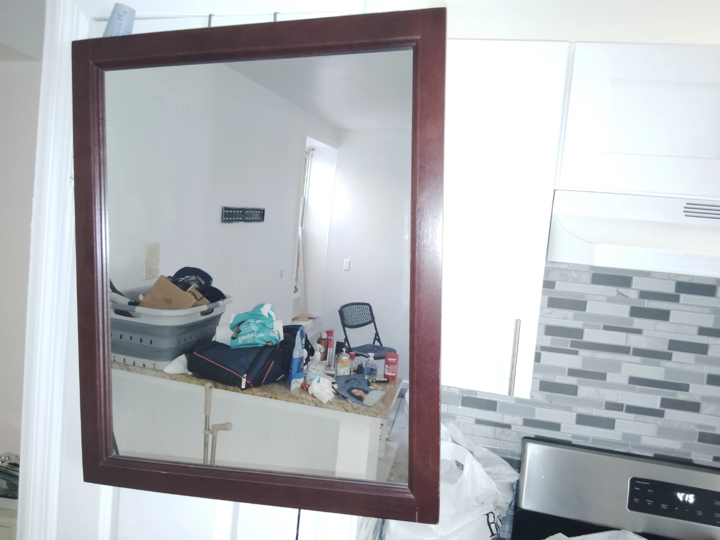 Wooden Framed Wall Mirror
