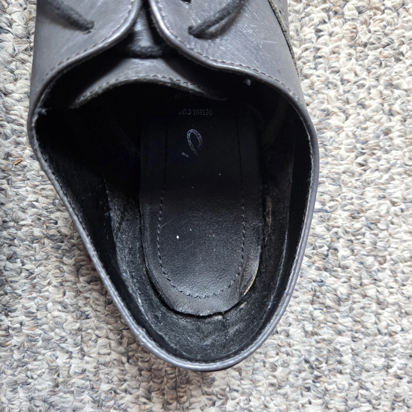⚽️ Dark Grey Wingtip Oxford Shoes Look-alike - photo 5
