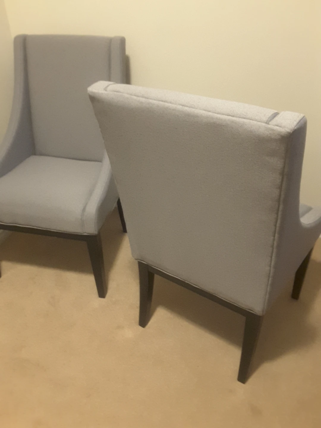 Grey Upholstered Dining Chairs (Set of 4) - photo 3