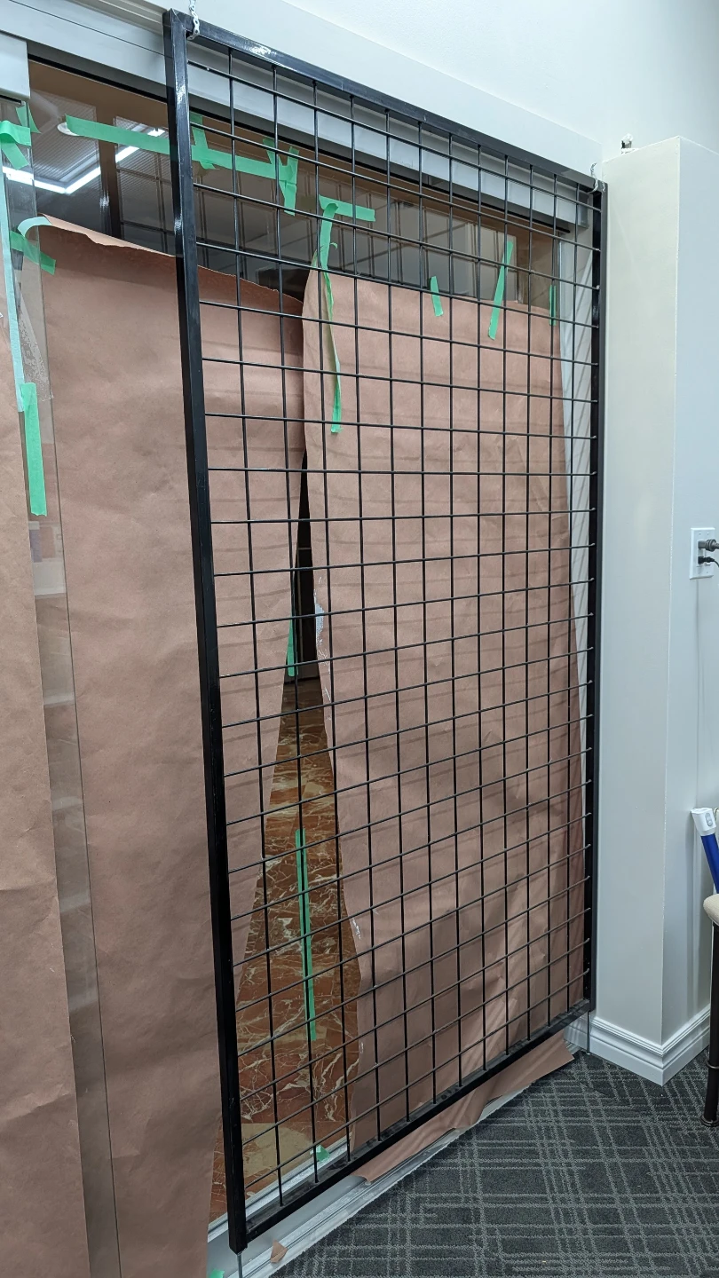 Large Metal Grid Panel