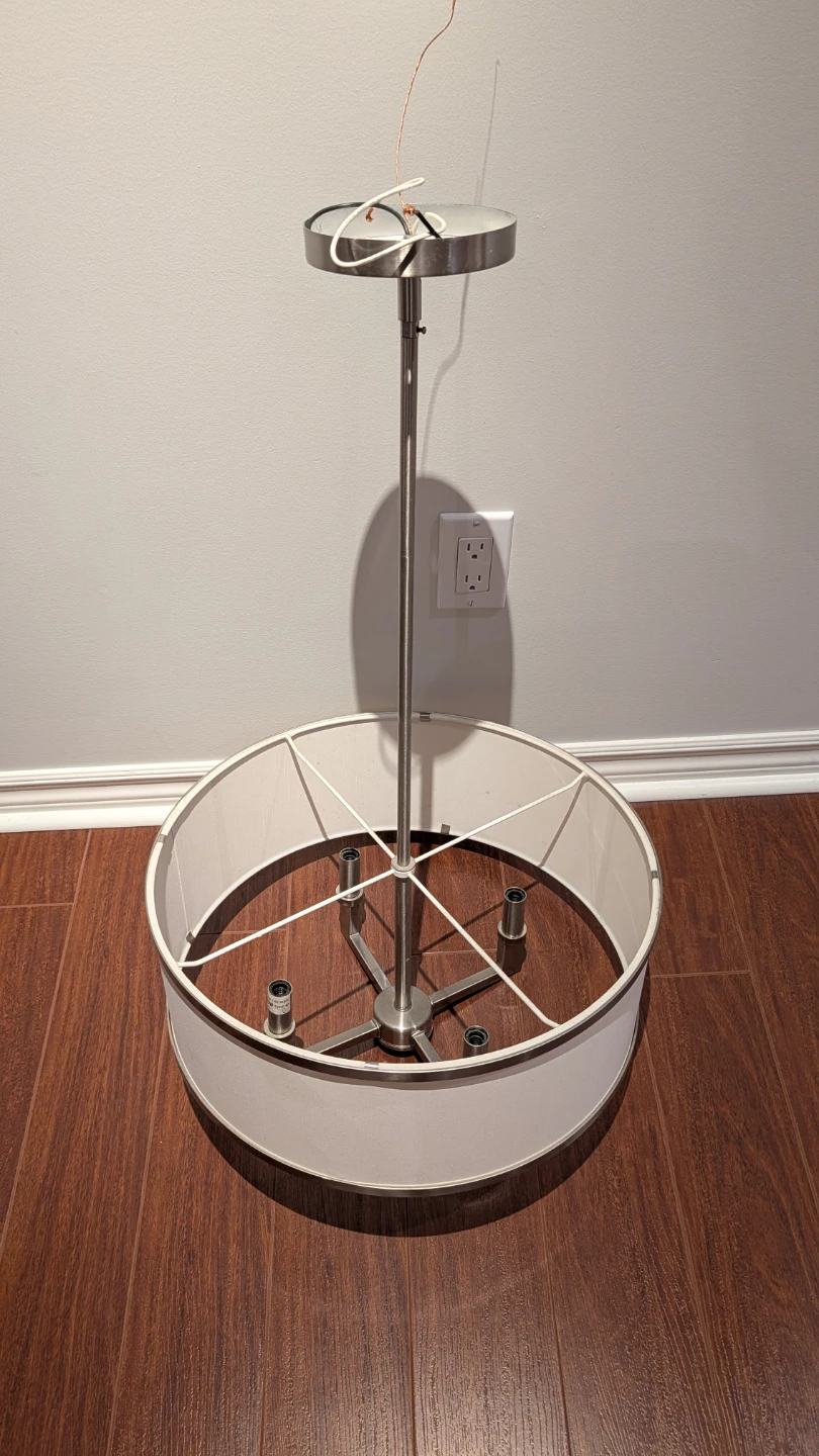 Drum Shade Pendant Light Fixture - photo 3