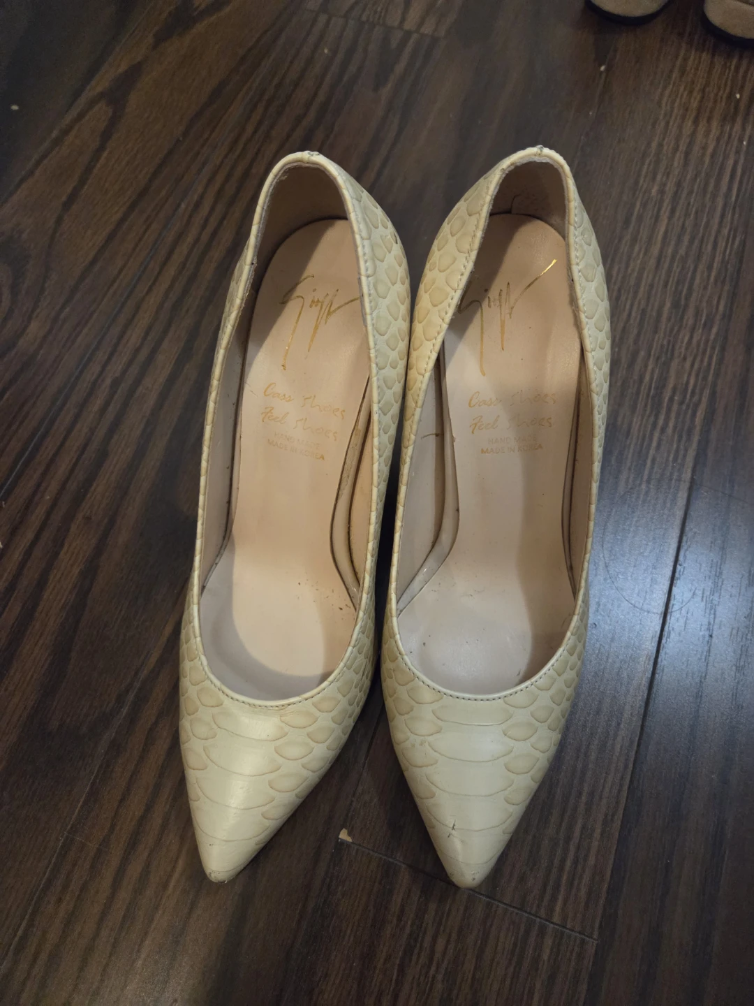 Giuseppe Zanotti Snakeskin Heels