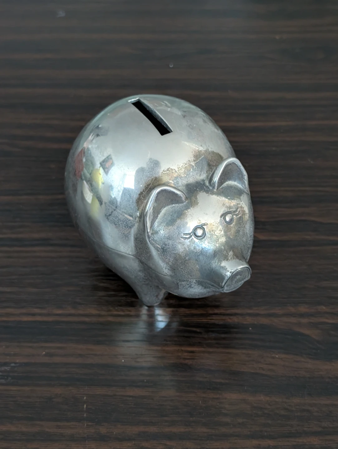 Silver Plated Piggy Bank