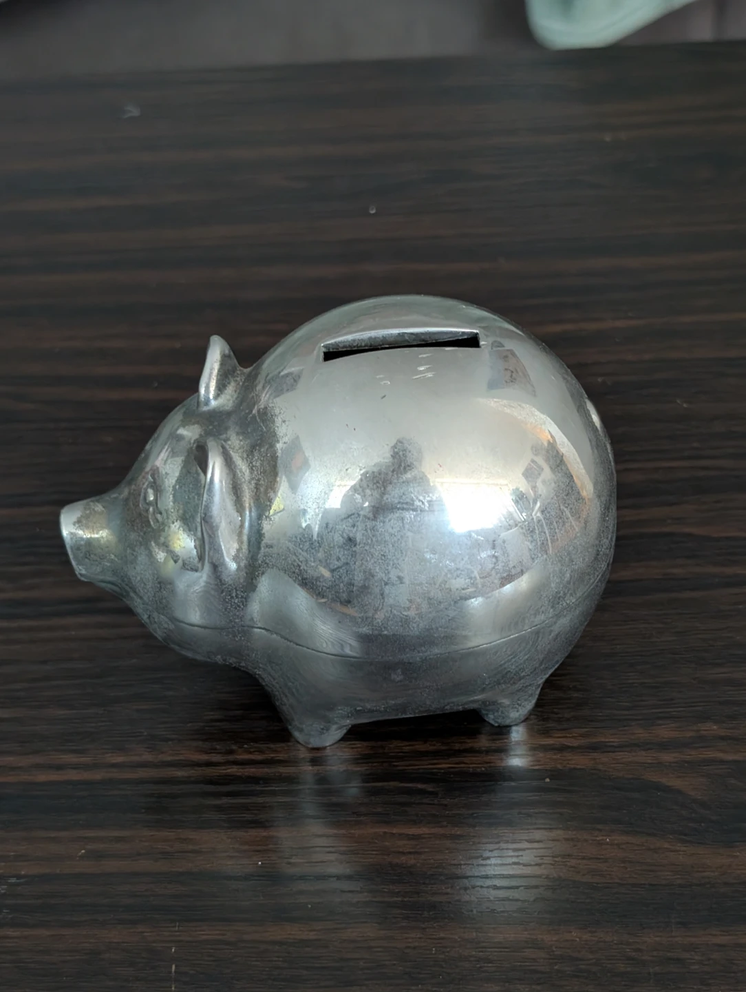 Silver Plated Piggy Bank - photo 3
