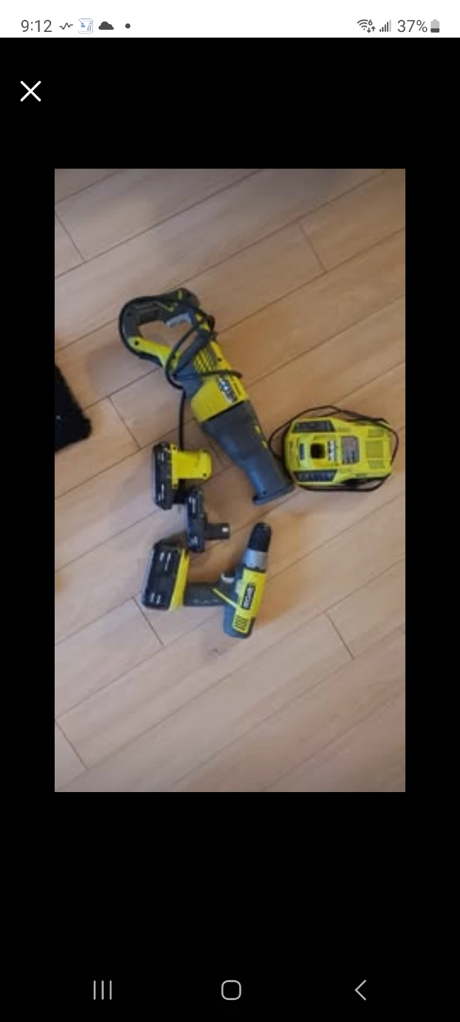 Ryobi Cordless Drill, sawzal an 3 batterys