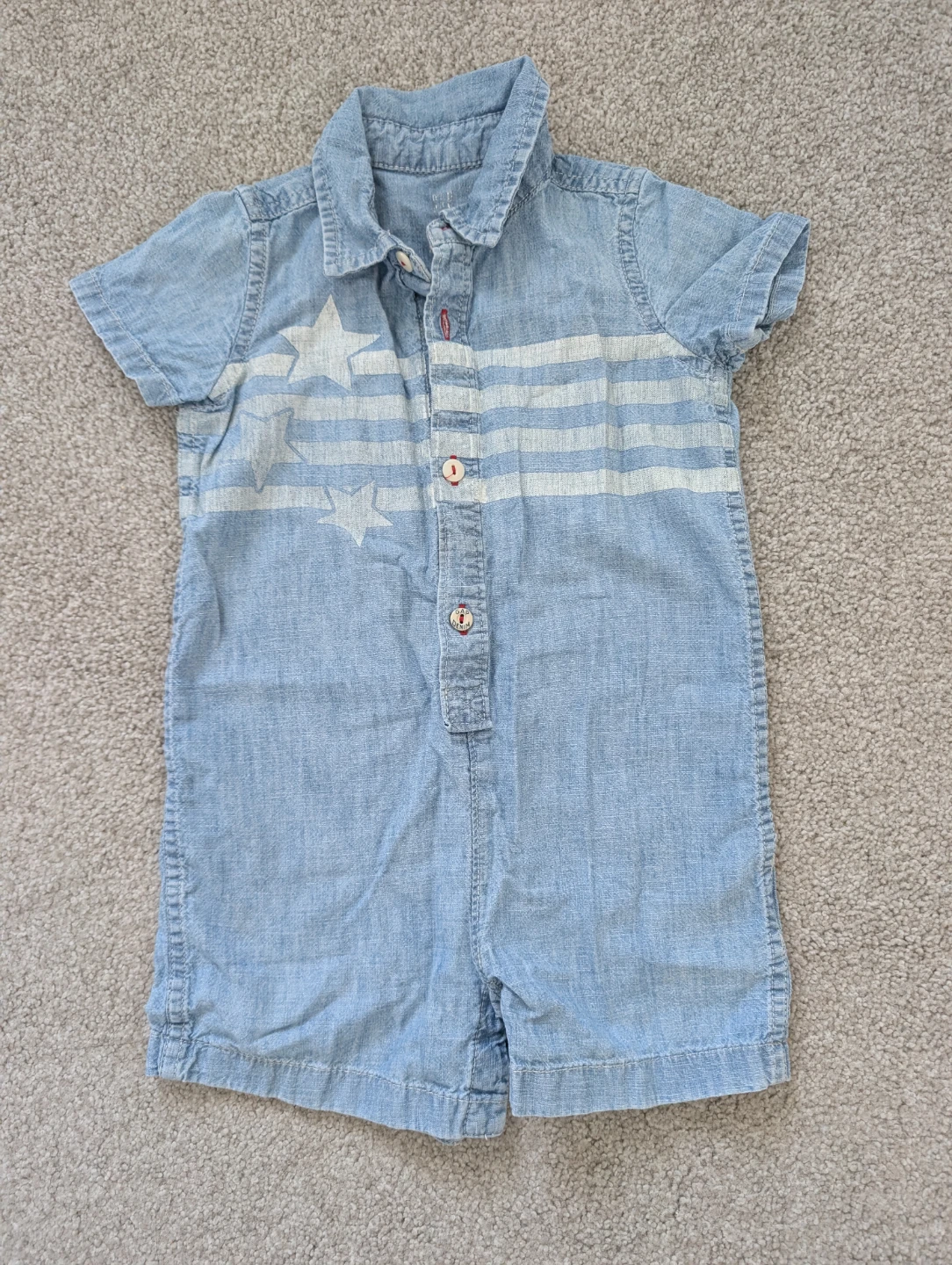Denim Romper