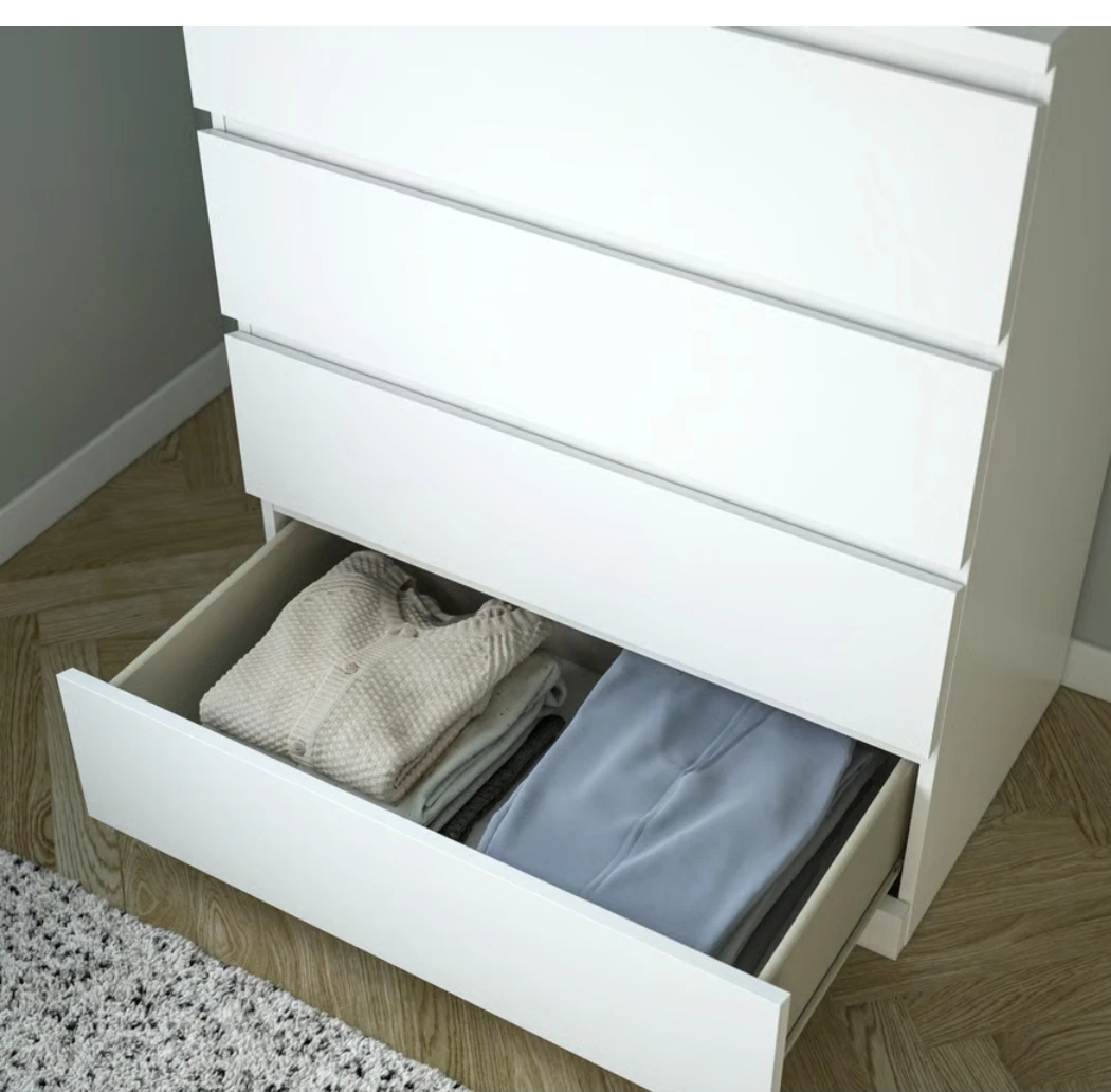 MALM 4-drawer dresser, white, Ikea - photo 2