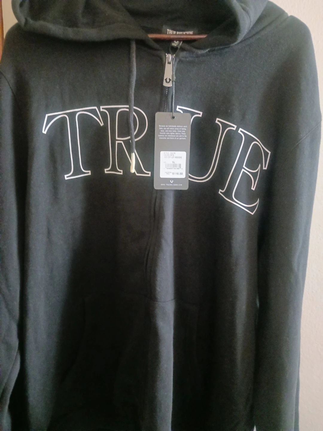 New True Religion Zip Up Hoodie and shorts  XL - photo 2