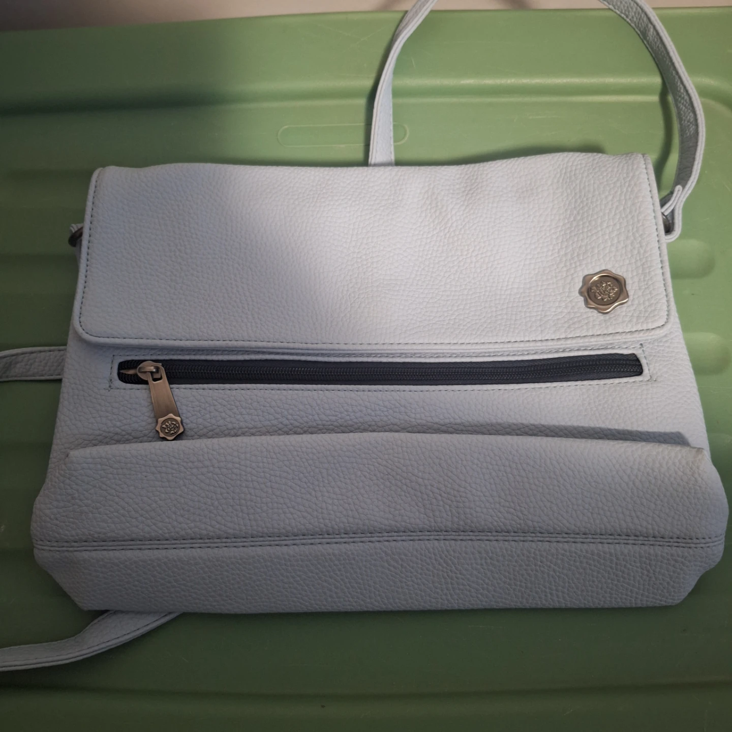 Fiorelli Blue Faux Leather Crossbody Purse