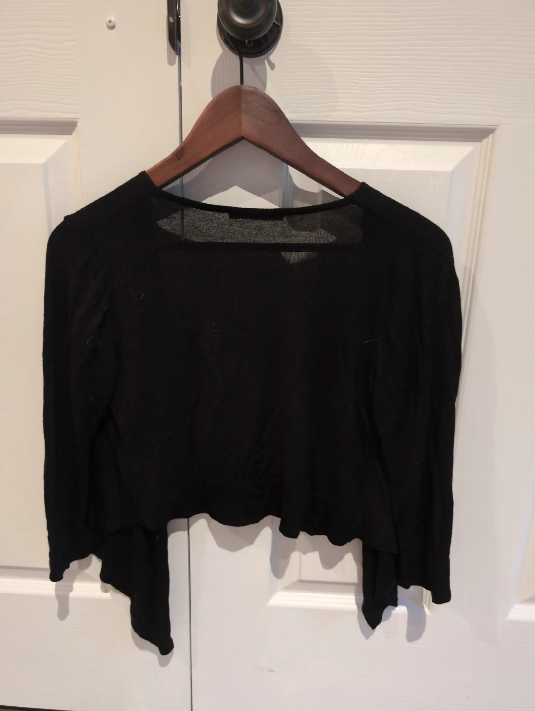 Smartset Black Bolero Cardigan - Size Medium