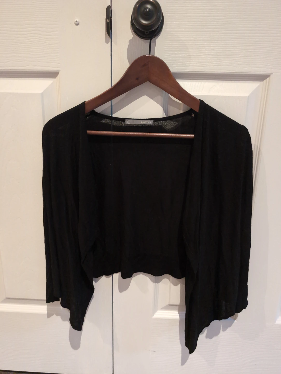 Smartset Black Bolero Cardigan - Size Medium - photo 2