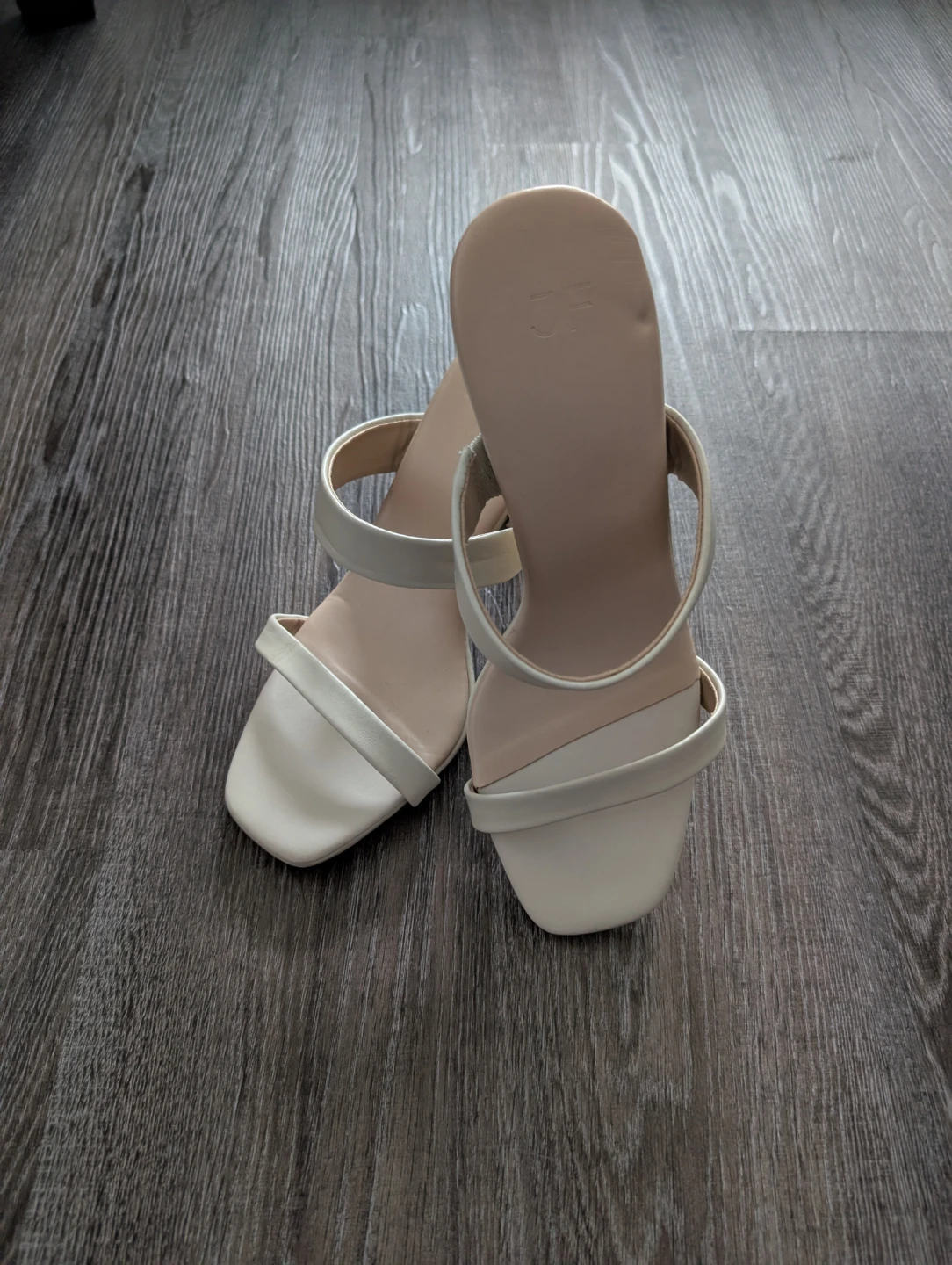 White Heeled Mules