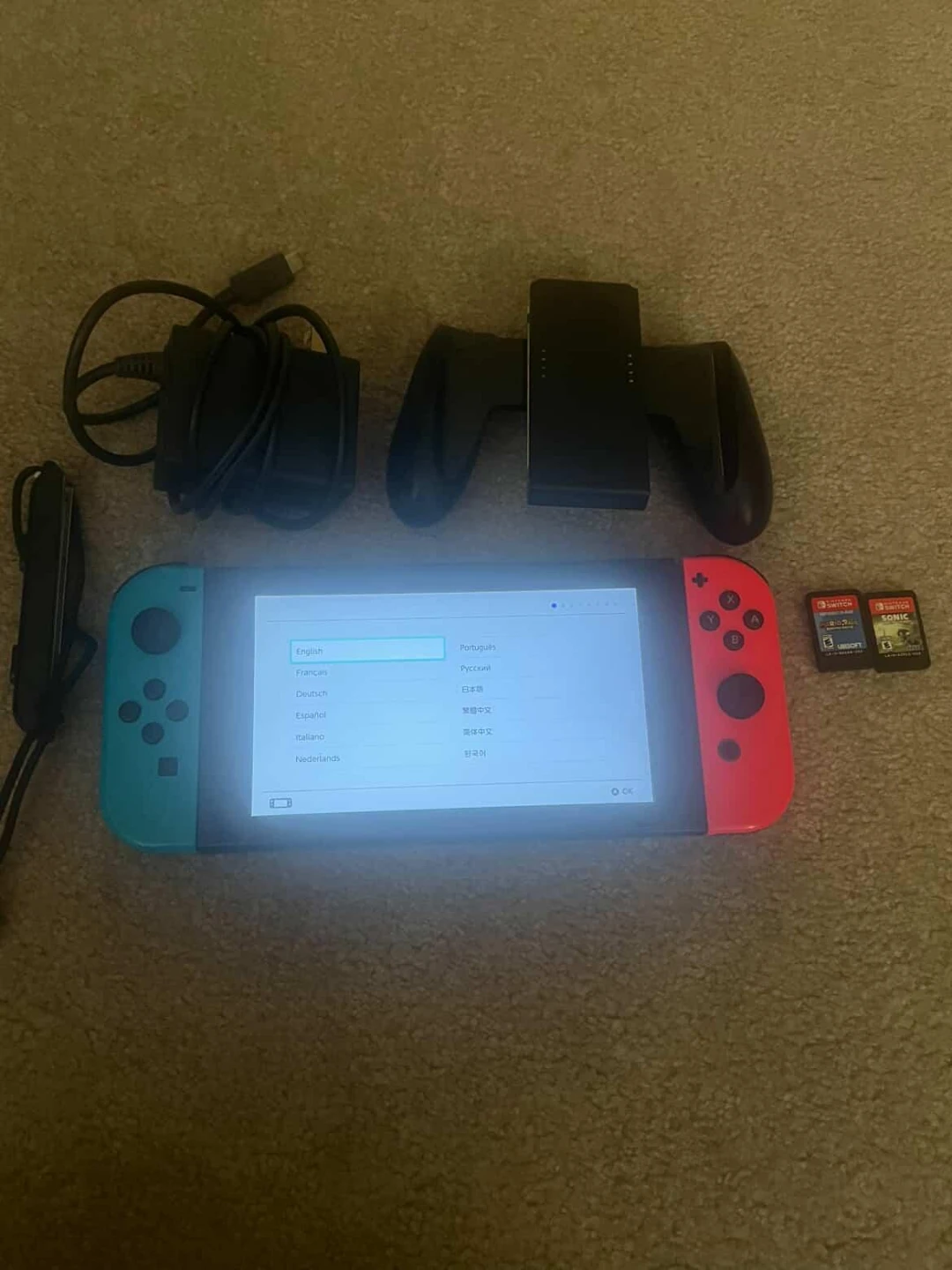 Nintendo Switch Console with Games and Accessories - photo 4
