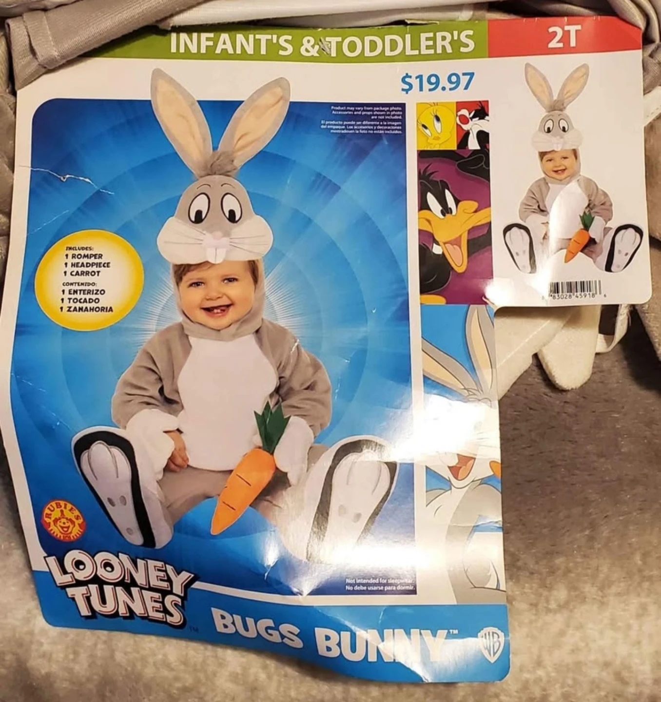 Bugs Bunny 3 Piece Costume Set - photo 2