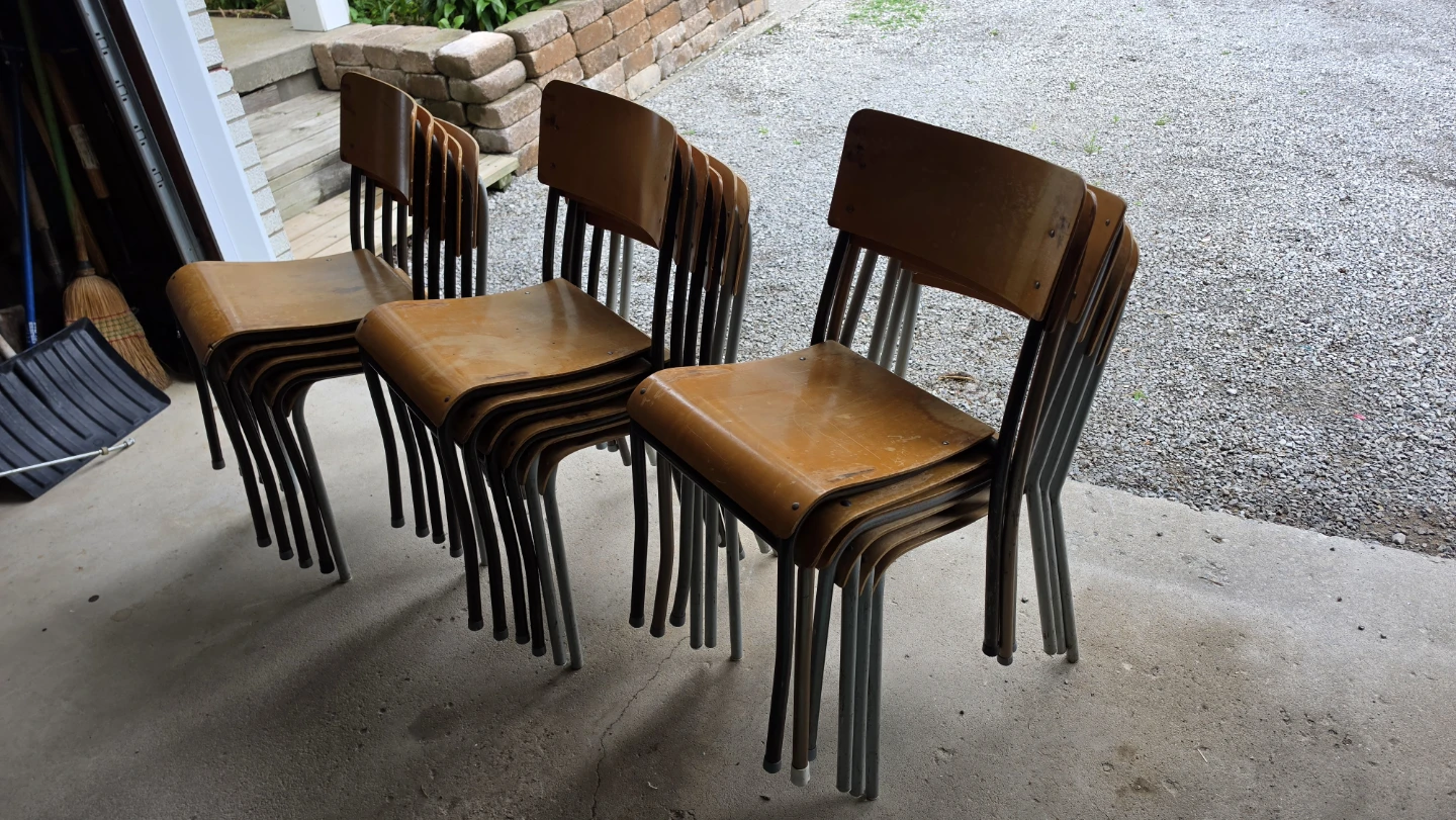 Stacking Chairs (Set of 17)