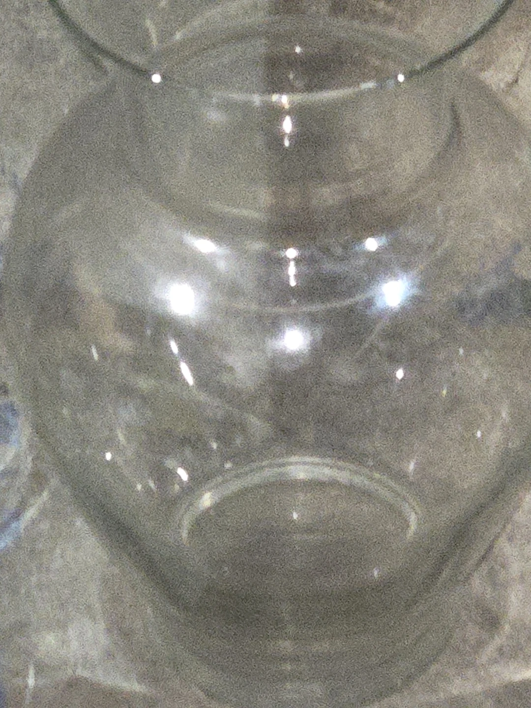Clear glass vase - photo 2
