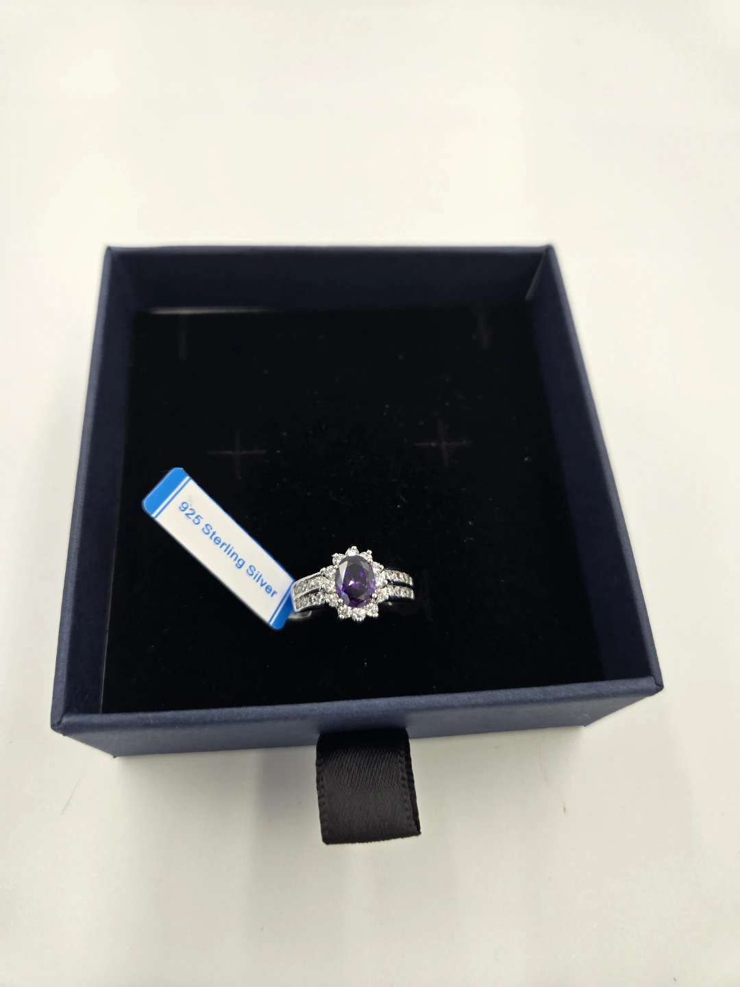 925 Sterling Silver Amethyst Ring