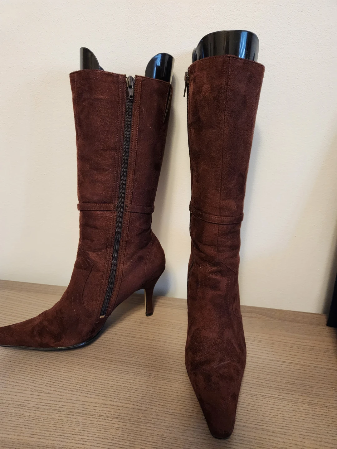 Brown Suede Knee-High Boots - photo 3