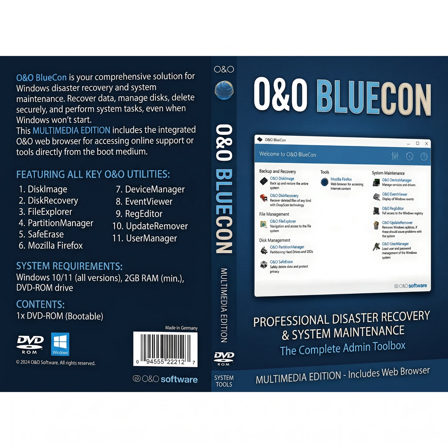 O&O BlueCon Technician Edition Bootable DVD