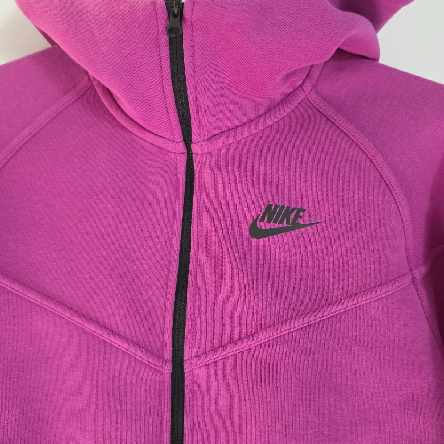 XS Magenta Nike Tech Fleece Full Zip Hoodie - EEUC - photo 3